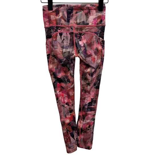 Lululemn Fast And Free High Rise Legging Sun Dazed Multi Pink womens size 4 - Picture 4 of 7